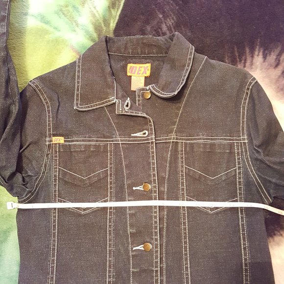 2/$20 Dex Stretch Denim Jacket, Dark Wash - Picture 3 of 14